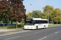 Kroatien / Bus Zagreb / Autobus Zagreb: MAN SÜ 313 von Dalekovod, aufgenommen im Oktober 2017 an der Haltestelle  Središće  im Stadtgebiet von Zagreb.