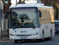 Iveco Crossway von Regionalbus Rostock in Güstrow am 24.11.2016