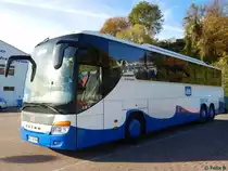 Setra 416 GT-HD von der Usedomer Bäderbahn im Stadthafen Sassnitz am 30.10.2016