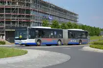 Am 04.06.2016 fährt P-AV 576 für die ILA 2016 auf der Shuttle Linie  P3 . Aufgenommen wurde ein MAN Lion's City G. 