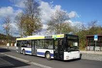 Bus Aue / Bus Erzgebirge: MAN NL der RVE (Regionalverkehr Erzgebirge GmbH), aufgenommen im August 2017 am Bahnhof von Aue (Sachsen).