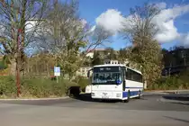 Bus Aue / Bus Erzgebirge: MAN ÜL der RVE (Regionalverkehr Erzgebirge GmbH), aufgenommen im Oktober 2017 am Bahnhof von Aue (Sachsen).
