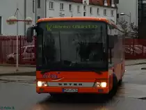 Setra 315 NF der PVM Waren in Neubrandenburg am 17.11.2016