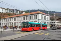 VB-TPB Trolleybus 89 am 28. Oktober 2017 bei der Haltestelle Taubenloch.
