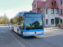 Mercedes Citaro als Betriebsfahrt am Bahnhof Wernigerode am 06. November 2017