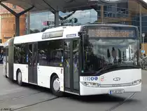 Solaris Urbino 18 der Beelitzer Verkehrs- und Servicegesellschaft mbH in Potsdam am 10.06.2016