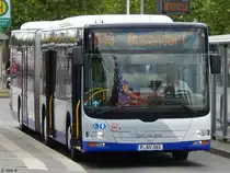 MAN Lion's City der Beelitzer Verkehrs- und Servicegesellschaft mbH in Potsdam am 10.06.2016