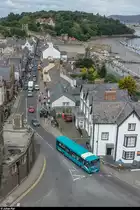 Arriva Wales Bus in der Castle Street in Conwy am 16. August 2017.