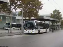 RVSH/Rattin Nr. 26 (Mercedes Citaro C2 O530Ü) am 29.9.2017 beim Bhf. Schaffhausen
