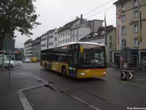 Postauto/PU Rattin Nr. 284 (Mercedes Citaro Facelift O530) am 29.9.2017 beim Bhf. Schaffhausen