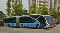Ein Young Man-Vieson 18m Gelenk Trolleybus in Wendushuicheng Peking
05/01/2017