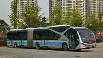 Ein Young Man-Vieson 18m Gelenk Trolleybus in Wendushuicheng Peking
05/01/2017