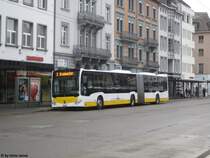VBSH Nr. 14 (Mercedes Citaro C2 O530G) am 29.9.2017 beim Bhf. Schaffhausen