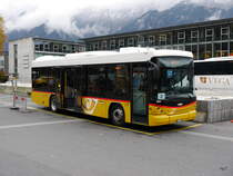 Postauto - Bahnersatz bei der ZB von Interlaken nach Brienz durch Postauto mit einem Hess  BE  4031166 am 30.10.2017