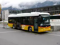 Postauto - Bahnersatz bei der ZB von Interlaken nach Brienz durch Postauto mit einem Hess  BE  4031166 am 30.10.2017
