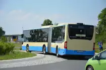 Am 04.06.2016 fährt LDS-VG 256 für die ILA 2016 auf der Shuttle Linie  P3 . Aufgenommen wurde ein Mercedes Benz Citaro G I Facelift.
