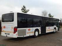 Setra 415 NF von Becker-Strelitz Reisen aus Deutschland in Neubrandenburg am 23.12.2016