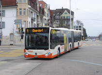 BSU - Mercedes Citaro Nr.53  SO 155953 unterwegs auf der Linie 1 in Solothurn am 18.11.2017