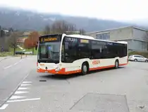 BSU - Mercedes Citaro Nr.98  SO 172098 unterwegs auf der Linie 4 in Rüttenen am 18.11.2017