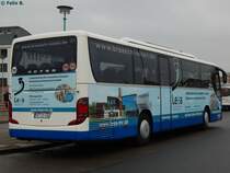 Setra 415 GT von Braasch Reisen aus Deutschland in Neubrandenburg am 23.12.2016