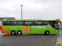 Setra 416 GT-HD von Flixbus/Wricke Touristik aus Deutschland in Neubrandenburg am 23.12.2016