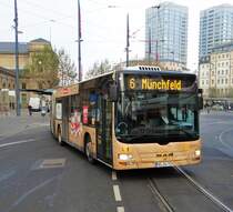 MVG MAN Lions City G Wagen 739 am 02.12.17 in Mainz Hauptbahnhof