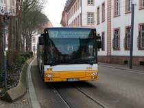 MVG MAN Gelenkzug der 2. Generation Wagen 696 am 02.12.17 in Mainz Schillerplatz 
