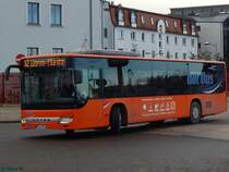 Setra 415 NF der PVM Waren in Neubrandenburg am 19.11.2016