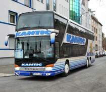 Setra Kantic Doppeldecker am 09.12.17 in Frankfurt am Main 