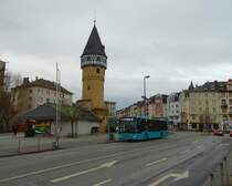 DB Hessen Bus Mercedes Benz Citaro 2 Wagen 419 am 09.12.17 in Frankfurt am Main Bockenheimer Warte