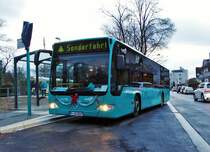 VGF/ICB Mercedes Benz Citaro 1 Facelift als Nikolaus Express am 09.12.17 in Frankfurt Schwanheim 