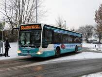 Stadtverkehr Maintal Mercedes Benz Citaro 1 Facelift am 10.12.17 im Schnee in Hochstadt