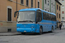 Iveco Euroclass Bus Nr. 1562 von Trentino Trasporti abgestellt in Rovereto, Via Savioli. Aufgenommen 2.12.2017.