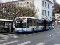 Montbéliard - 09.12.17 : Citaro II Gelenkbus auf der Linie 1.