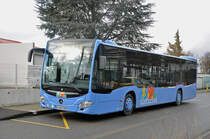 Mercedes Citaro von Distribus wartet beim Bahnhof Saint Louis. Die Aufnahme stammt vom 09.12.2017.