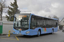 Mercedes Citaro von Distribus wartet beim Bahnhof Saint Louis. Die Aufnahme stammt vom 09.12.2017.