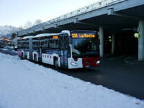 tpf - Mercedes Citaro Nr.166  FR 300251 unterwegs in Bulle am 07.12.2017