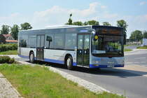 Am 04.06.2016 fährt P-AV 584 für die ILA 2016 auf der Shuttle Linie  L . Aufgenommen wurde ein MAN Lion's City.
