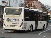 Iveco Crossway von Regionalbus Rostock in Güstrow am 23.11.2016