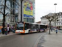 RNV Mercedes Benz Citaro 2 G Wagen 8196 am 16.12.17 in Heidelberg Bismarckplatz