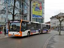 RNV Mercedes Benz Citaro 2 G Wagen 8196 am 16.12.17 in Heidelberg Bismarckplatz