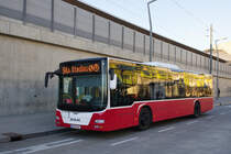 Postbus BD-14105 auf der Linie 94A in Stadlau, 13.12.2017