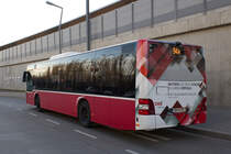 Postbus BD-14105 auf der Linie 94A in Stadlau, 13.12.2017