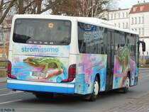 Setra 415 UL von Regionalbus Rostock in Güstrow am 23.11.2016
