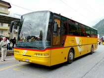 Postauto - Neoplan Bus  VS 243893 unterwegs nach Visp - Saas Fee in Brig am 01.09.2008
