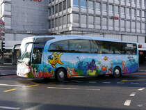 Mercedes Travego Reisecar unterwegs in Luzern am 09.12.2017