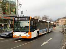 RNV Mercedes Benz Citaro 2 G Wagen 8197 am 16.12.17 in Heidelberg Bismarckplatz