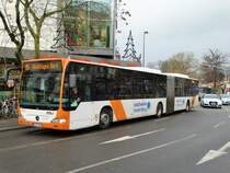 RNV Mercedes Benz Citaro 1 Facelift G Wagen 8183 am 16.12.17 in Heidelberg Bismarckplatz