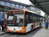RNV Mercedes Benz Citaro 1 Facelift Wagen 6253 am 16.12.17 in Mannheim Hbf auf der Linie 63