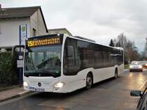 Mercedes Benz Citaro 2 Leihwagen von Evo Bus am 18.12.17 in Maintal Hochstadt für den Stadtverkehr Maintal unterwegs auf der Linie 25. Ich hoffe das sich der SVM für C2er in den nächsten Monaten entscheidet und nach und nach 14 Stück bekommt
